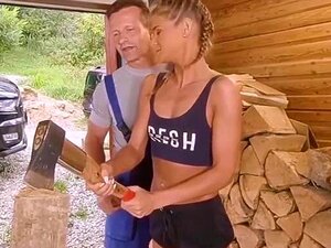 Rubia checa Sarah Kay follada en POV
