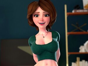 Madrastra Disfrutando De Una Gran Polla Futanari En Un Porno Animado