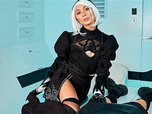 VR Conk NieR Automata XXX Hardcore Cosplay Follando con la Linda Chloe