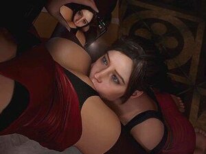 ¡Futa y lesbianas animaciones porno increíbles! Sexo de videojuego